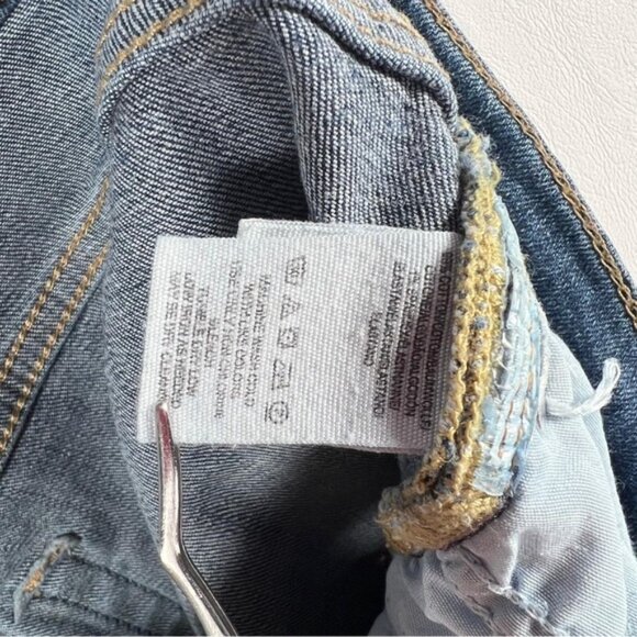 FREE PEOPLE Skinny Destroyed Big Holes Stretch‎ Denim Jeans Size 28 - Picture 10 of 10